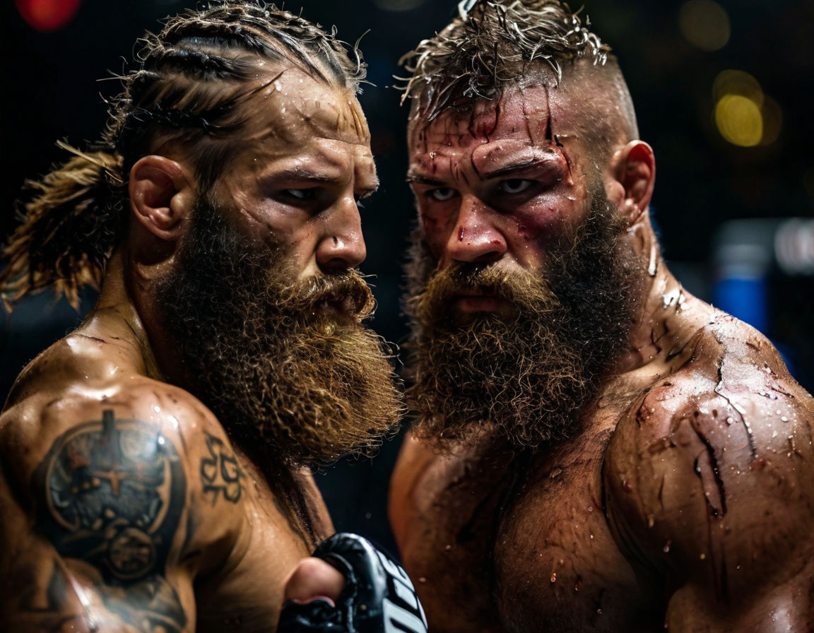 Бойцы без правил. Сгенерировано нейросетью