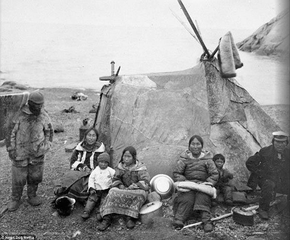 Поселение эскимосов.