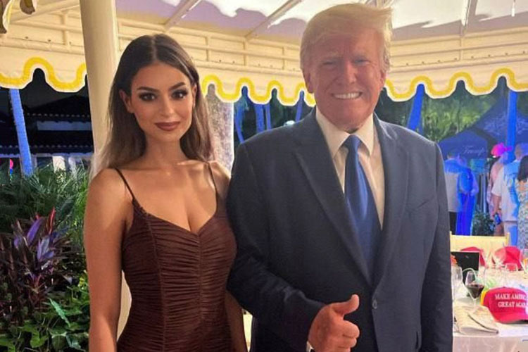    Элизабет с Трампом.   
Фото: социальные сети Элизабет Пипко