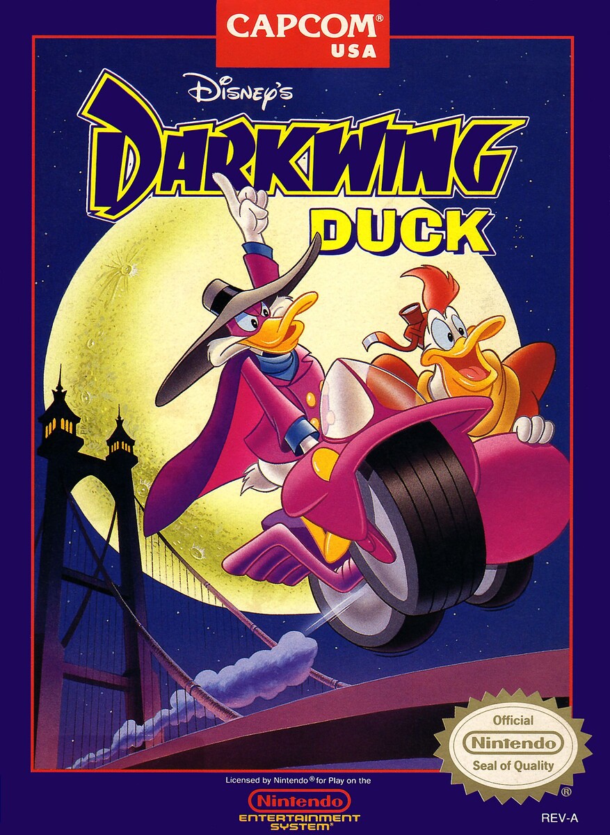 Обложка игры «Darkwing Duck» на NES (листайте дальше, чтобы увидеть еще)