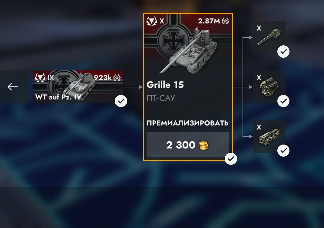 Смысла в премиализации танков я не вижу. 