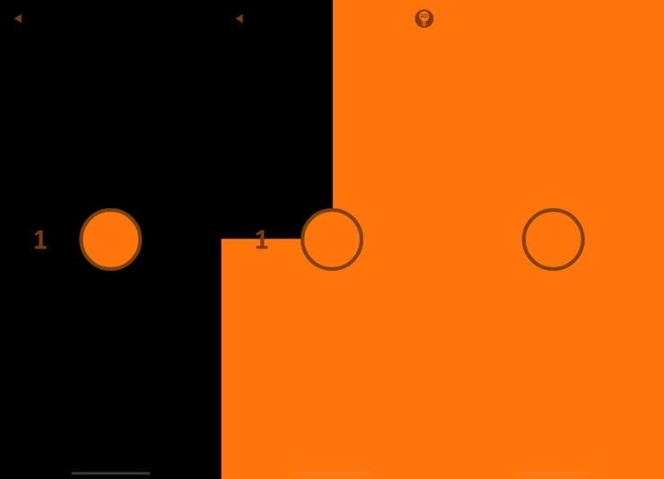    Заполните весь экран оранжевым цветом