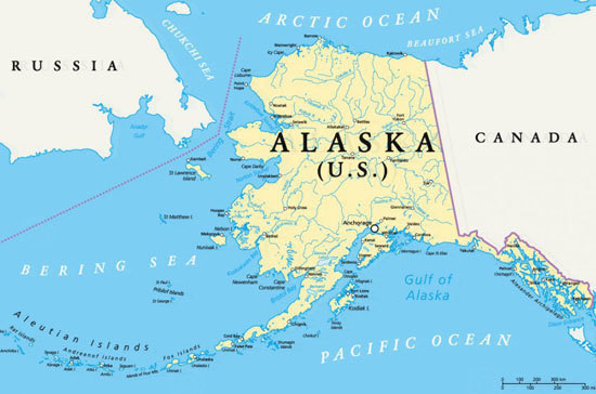 Территория полуострова Аляска