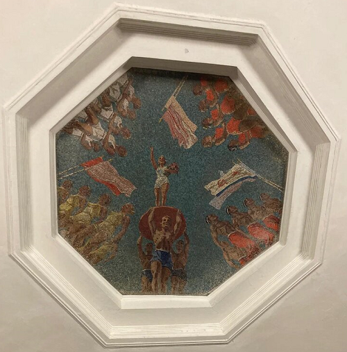 Мозаичное панно в вестибюле метро "Новокузнецкая". Фото автора