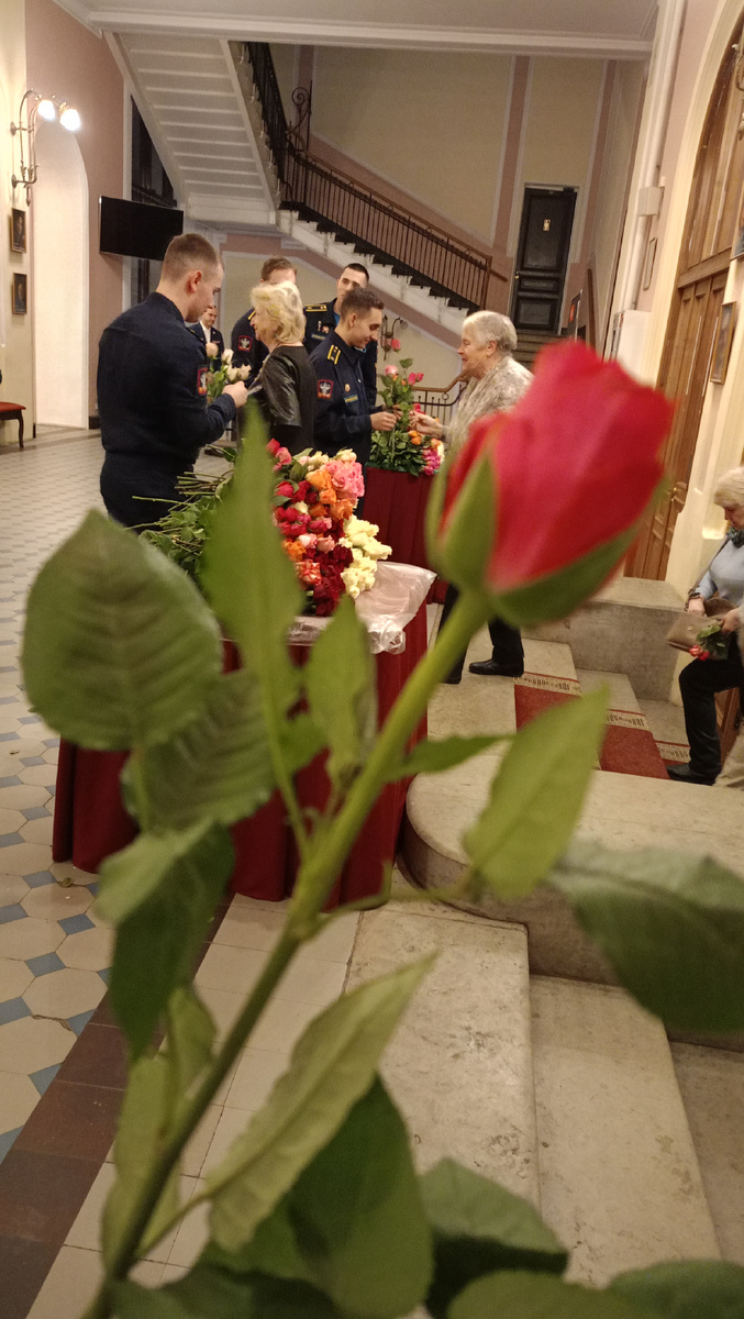 Розы были свежие и с нежным ароматом