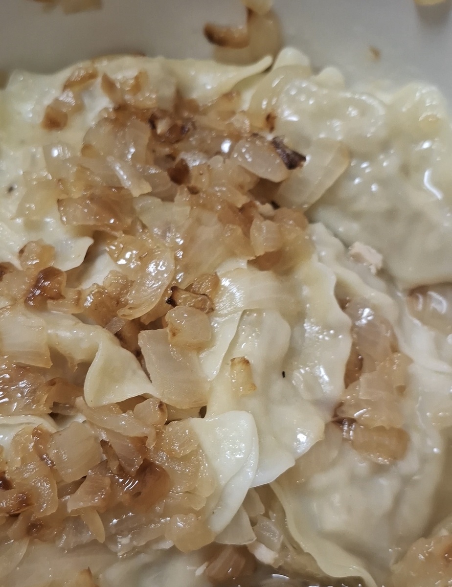 Фото-  автора.Вареники с мясом.