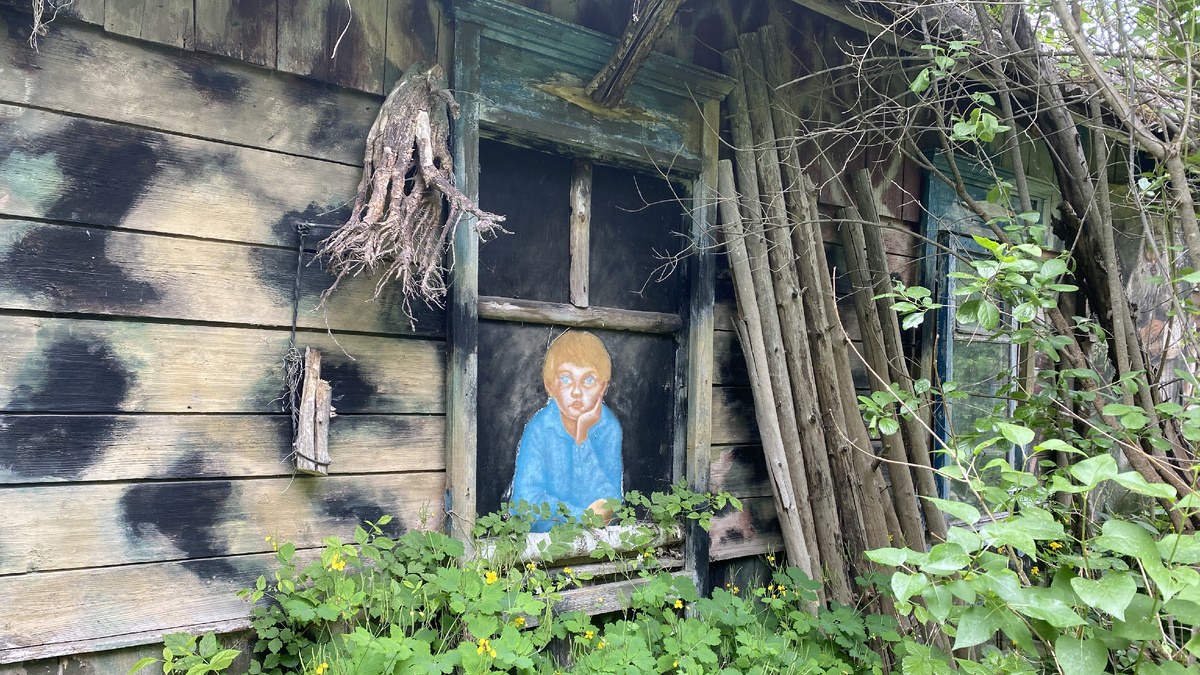 Инсталляция художника Владимира Карамышева, Псковская область