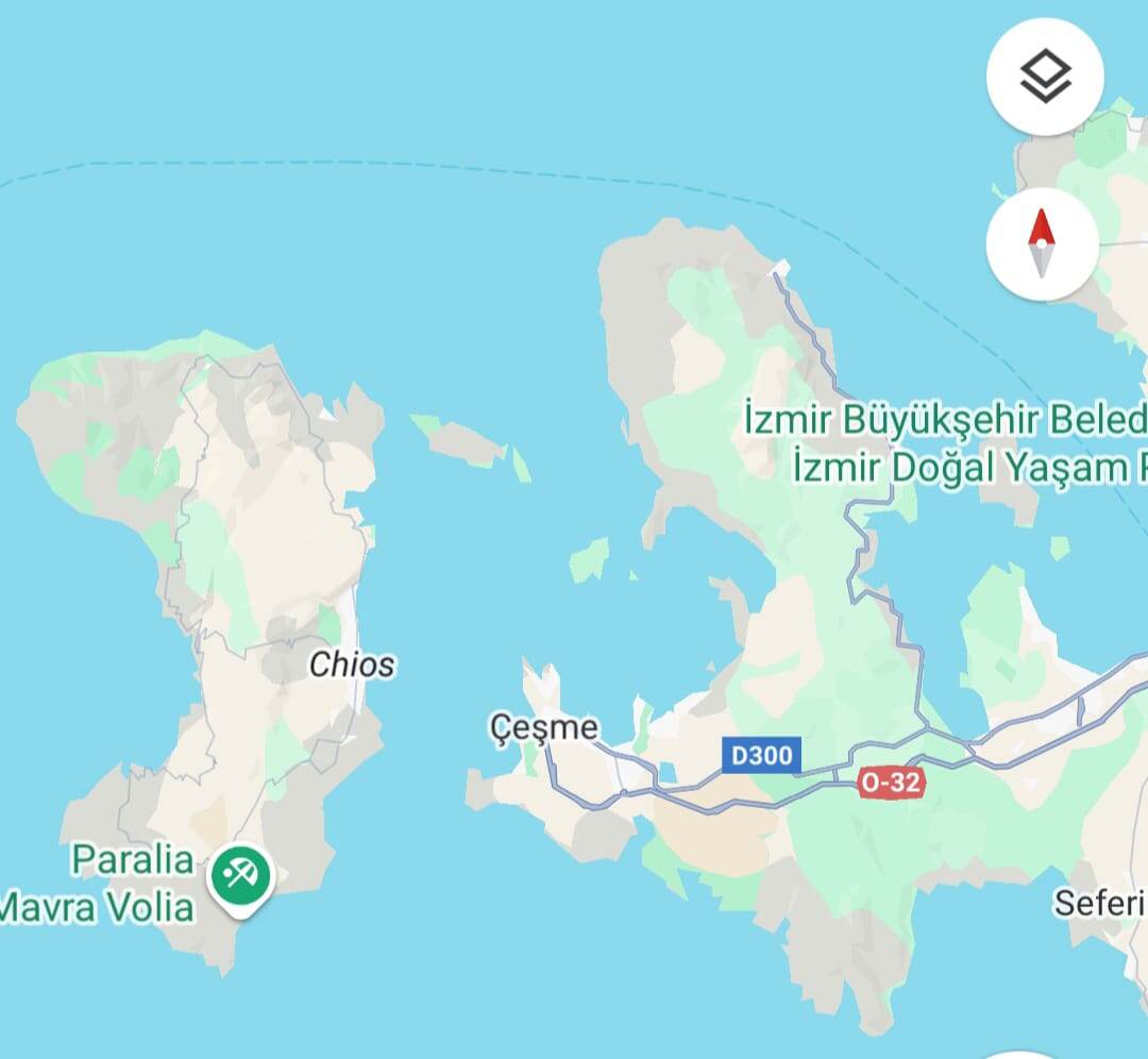 скрин из гугл карт. Чешме.