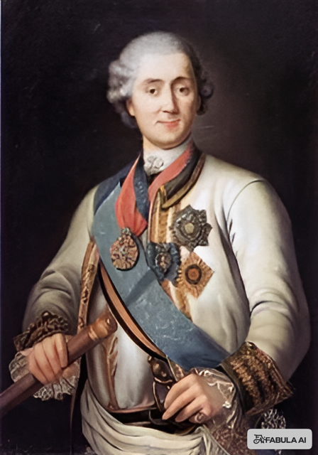 Фото портрета Орлова из интернета, улучшенное с помощью ИИ.