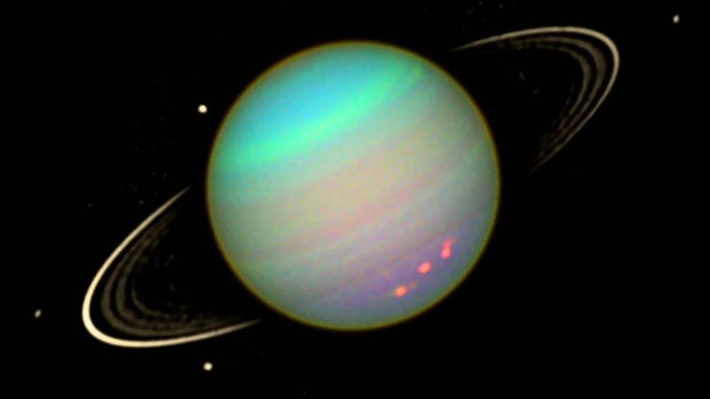 Художественное представление системы Урана. Источник изображения: NASA