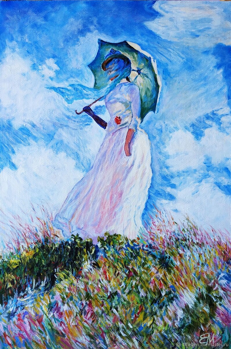 Клод Моне «Женщина с зонтиком», фото из открытых источников