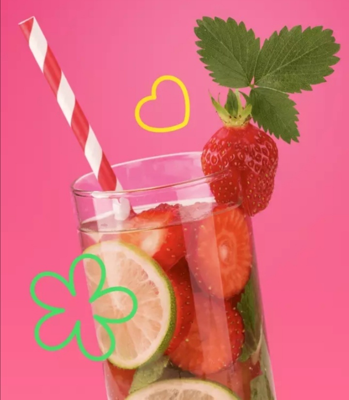 Лимонад клубничный