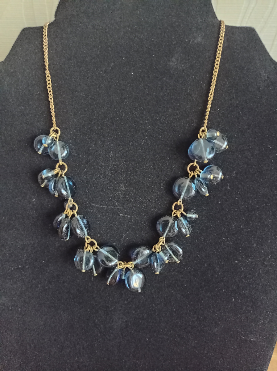 Колье. Стекло, металл. 