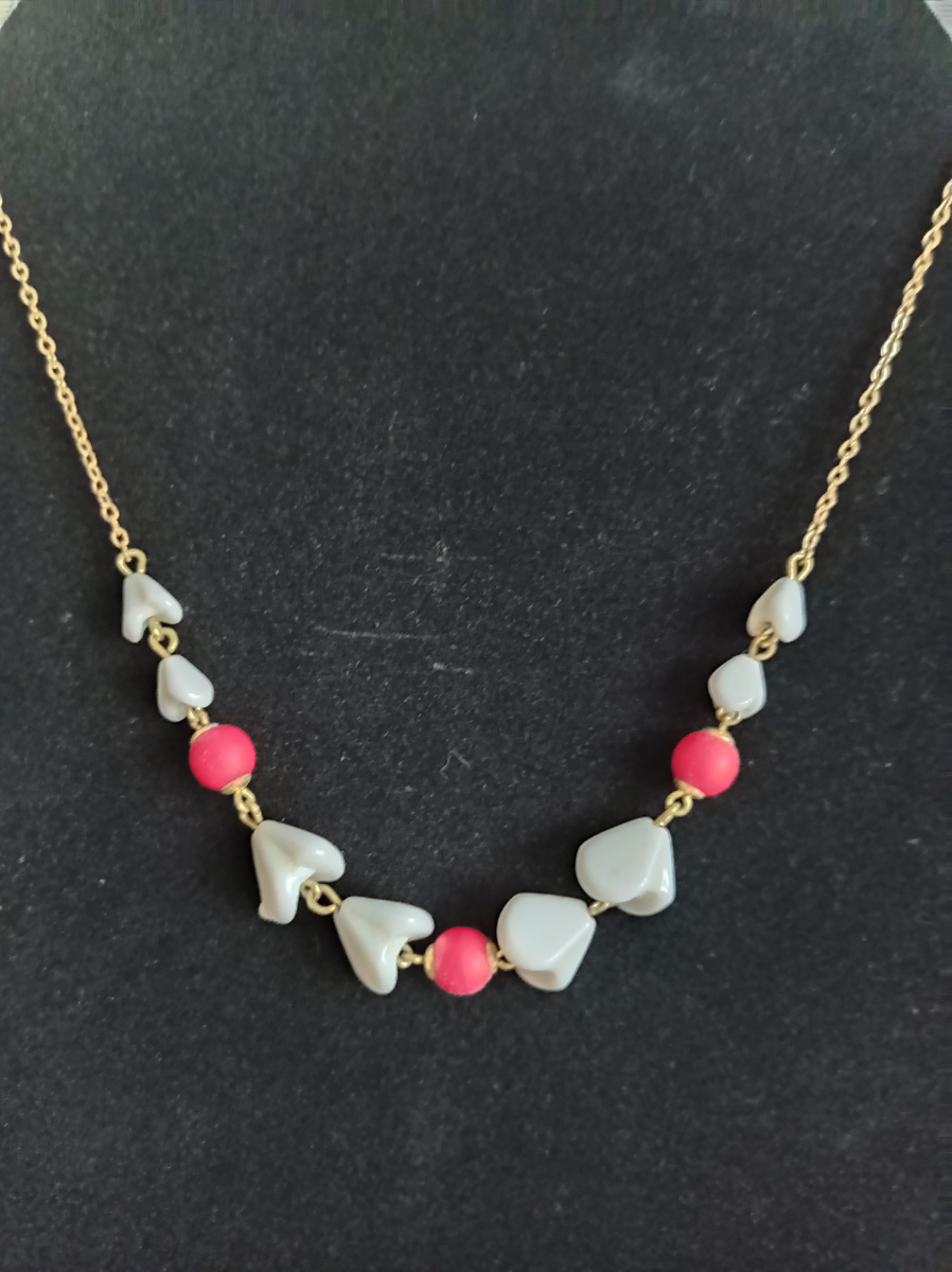 Колье. Чехословакия, художественное стекло. 