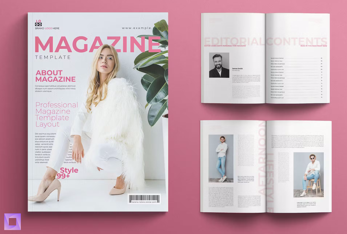 Minimal Magazine Template — Шаблон INDD