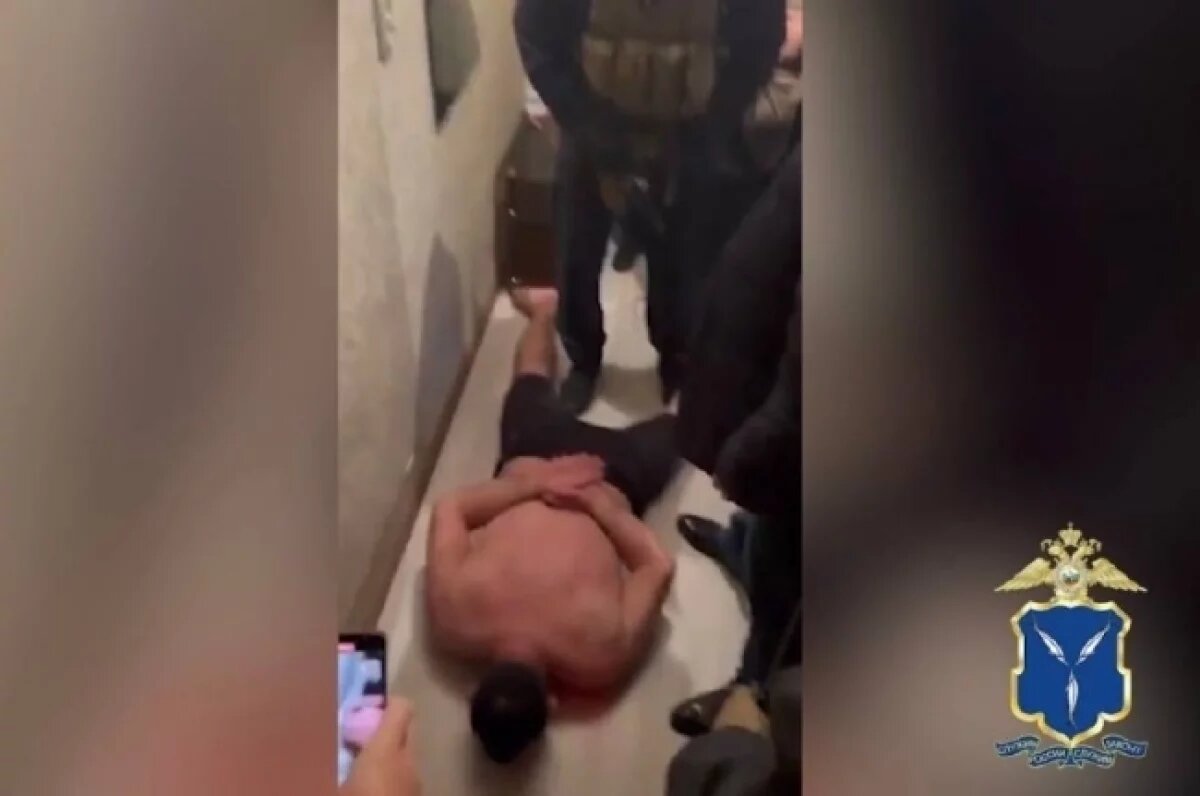    МВД опубликовало кадры задержания подозреваемого в убийстве в Марксе