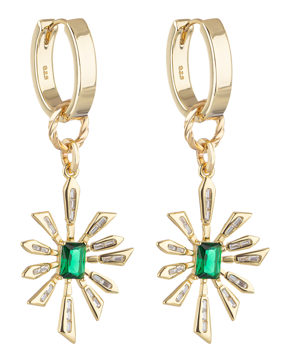 EVA RITS Серьги Flower Gold