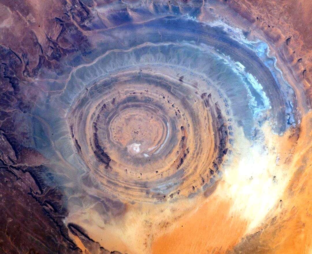 Геологическое образование Ришат в Мавритании