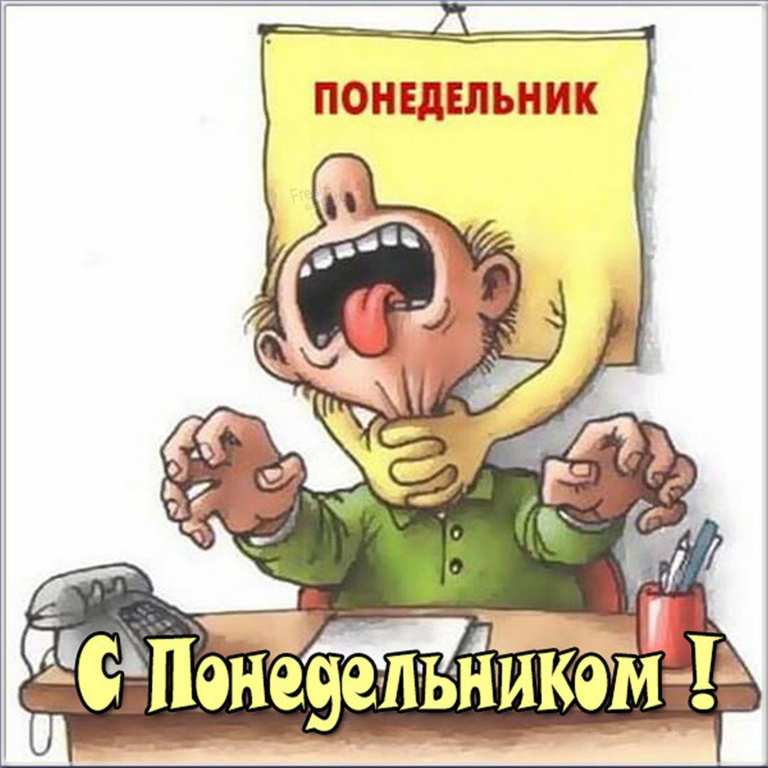 Шутки про понедельник в картинках