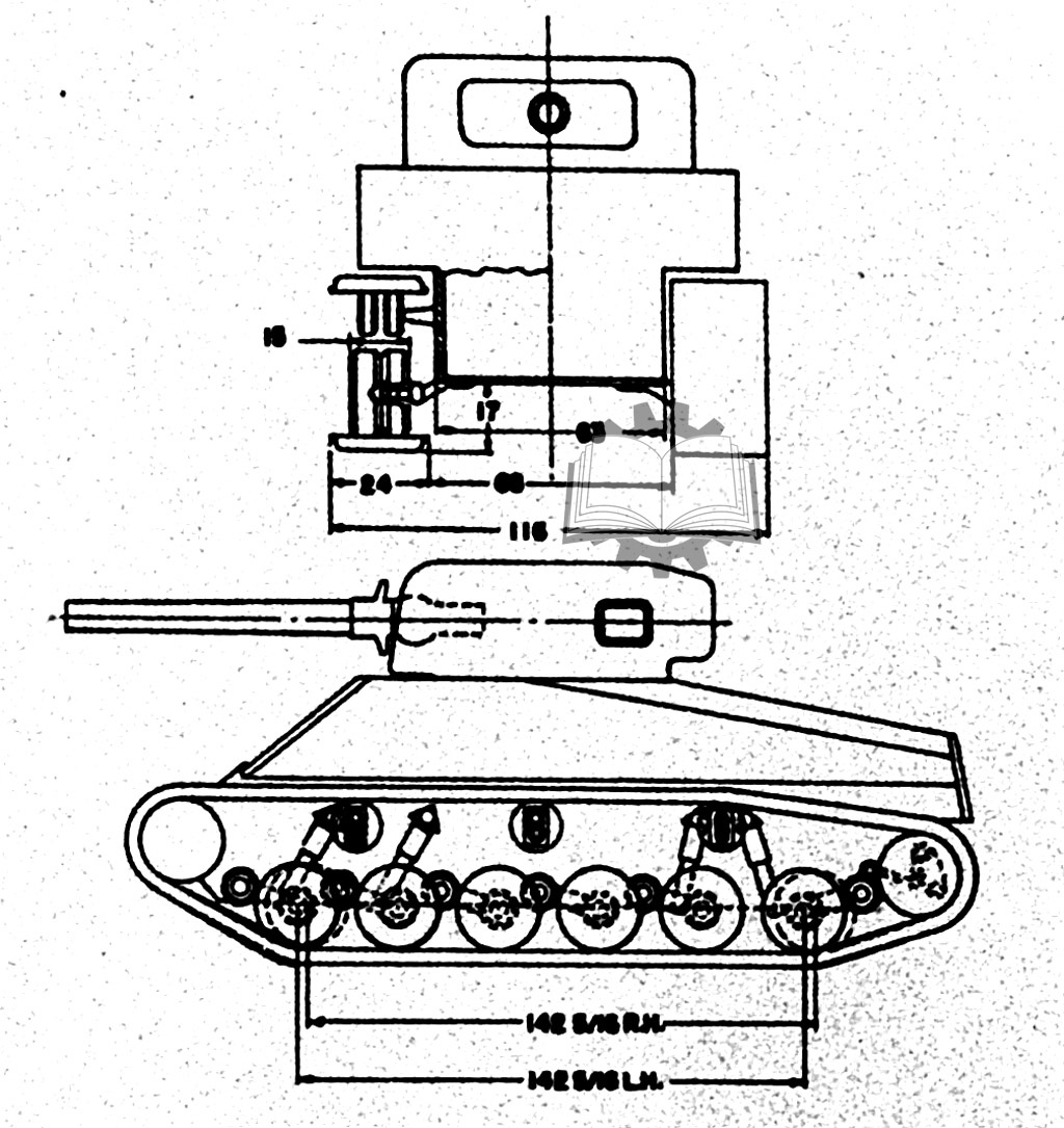 Обзщий принцип ходовой части танка.