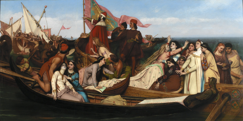 Жозеф ван Лериус. Венецианские невесты, 1871. Смитсоновский музей американского искусства, Вашингтон, США