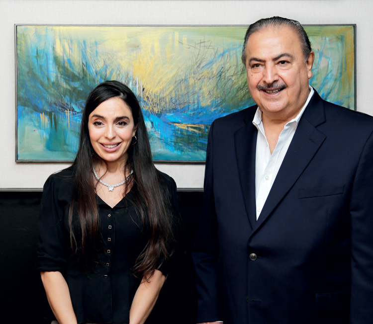 Лейла Алиева и бахрейнский художник и коллекционер Рашид Аль-Халифа