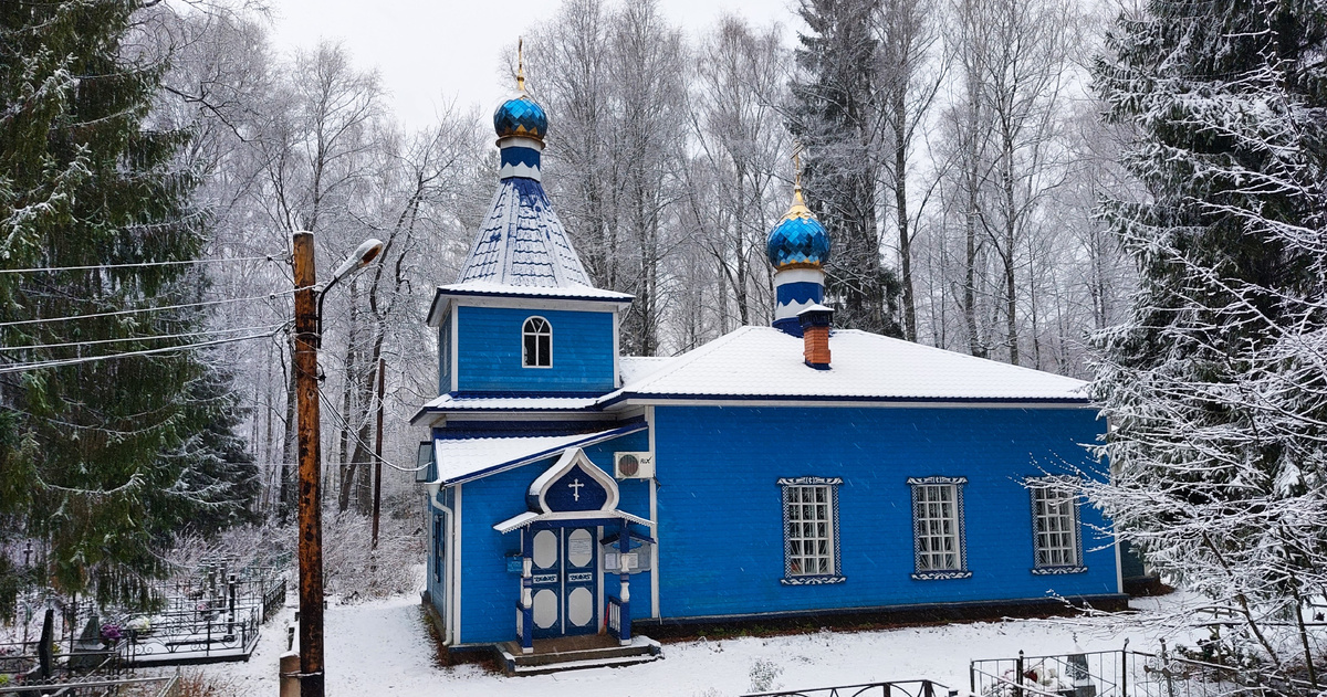 Снег, который так усложнял дорогу, приукрасил пасмурный пейзаж.