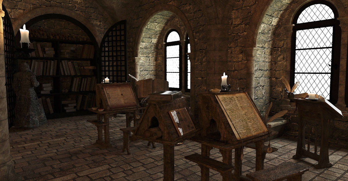 Монастырская библиотека