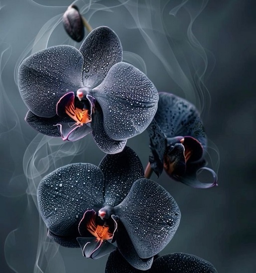 Чёрные орхидеи часто служат подкладом крадника, как и другие вьюны-паразиты, они хорошо держат эту энерегию