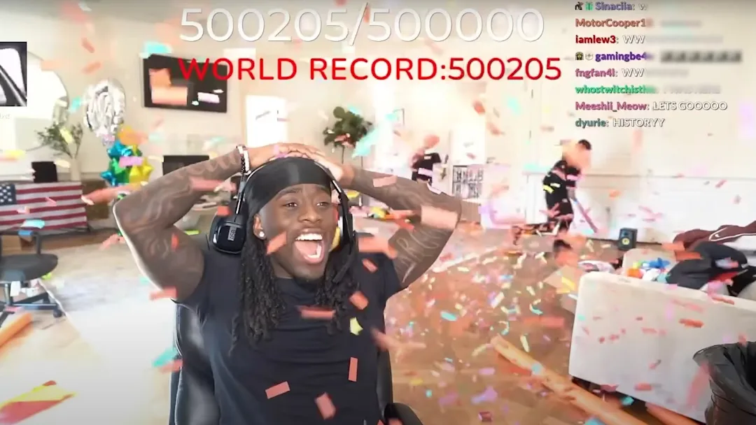 Kai Cenat поставил свой новый мировой рекорд по количеству сабов на твич