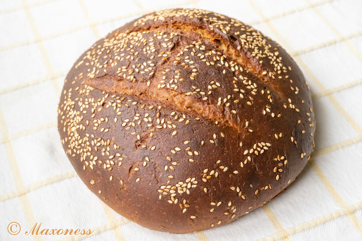 Тыквенный хлеб на ржаной закваске