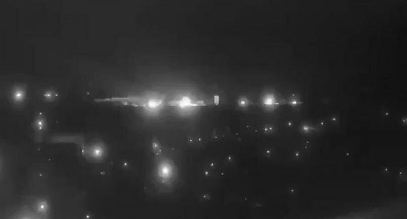    Кадр видео удара ракетой «Орешник» по Днепропетровску