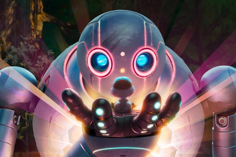 Кадр из мультфильма "Дикий робот"