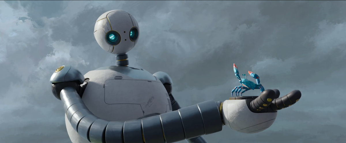 Кадр из мультфильма "Дикий робот"