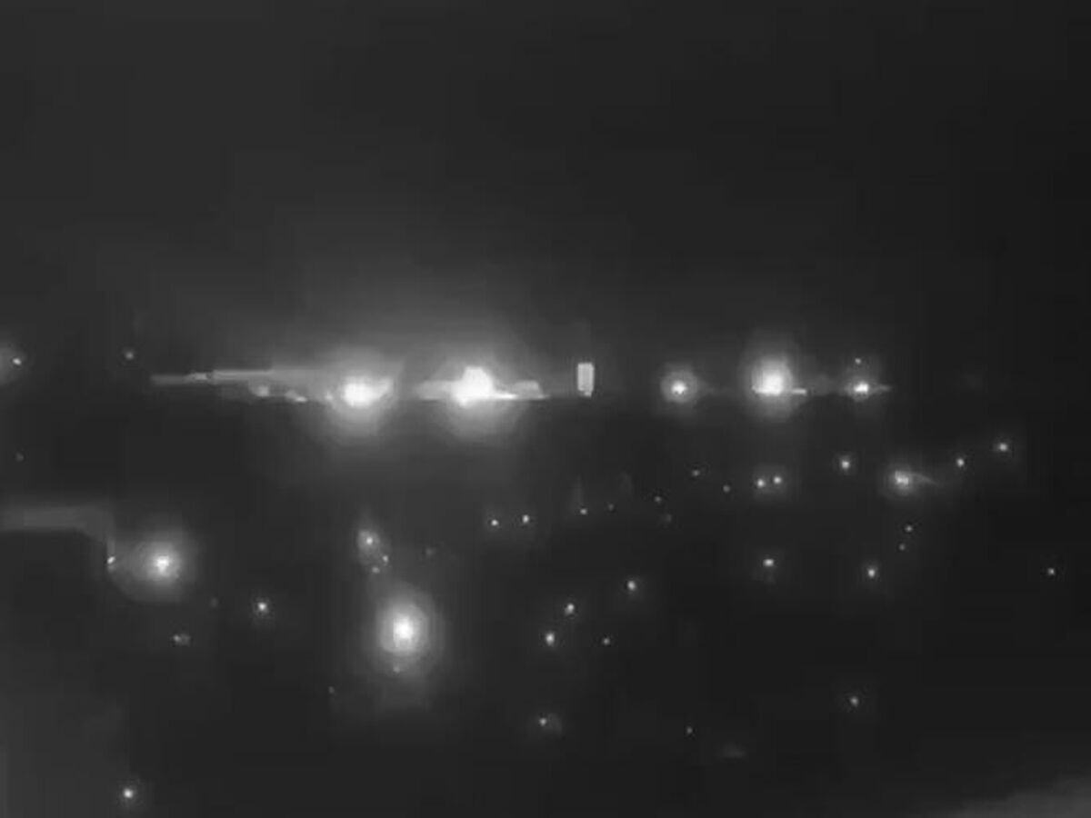   Кадр видео удара по Днепропетровску