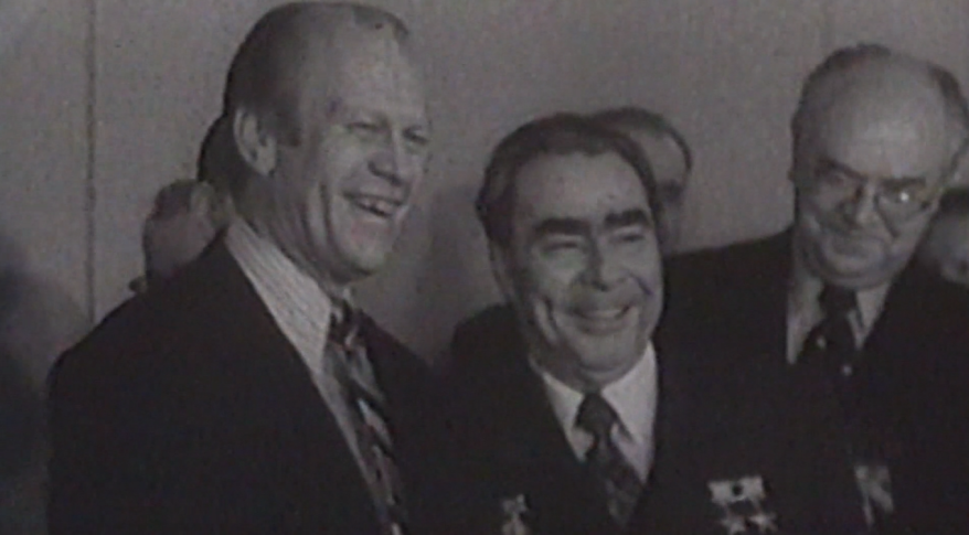 Президент США Джеральд Форд и Генеральный секретар ЦК КПСС Леонид Брежнев