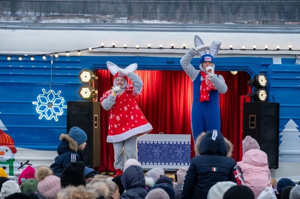    Новогоднее путешествие поезда Деда Мороза. Источник: Сообщество ВКонтакте "Поезд Деда Мороза"