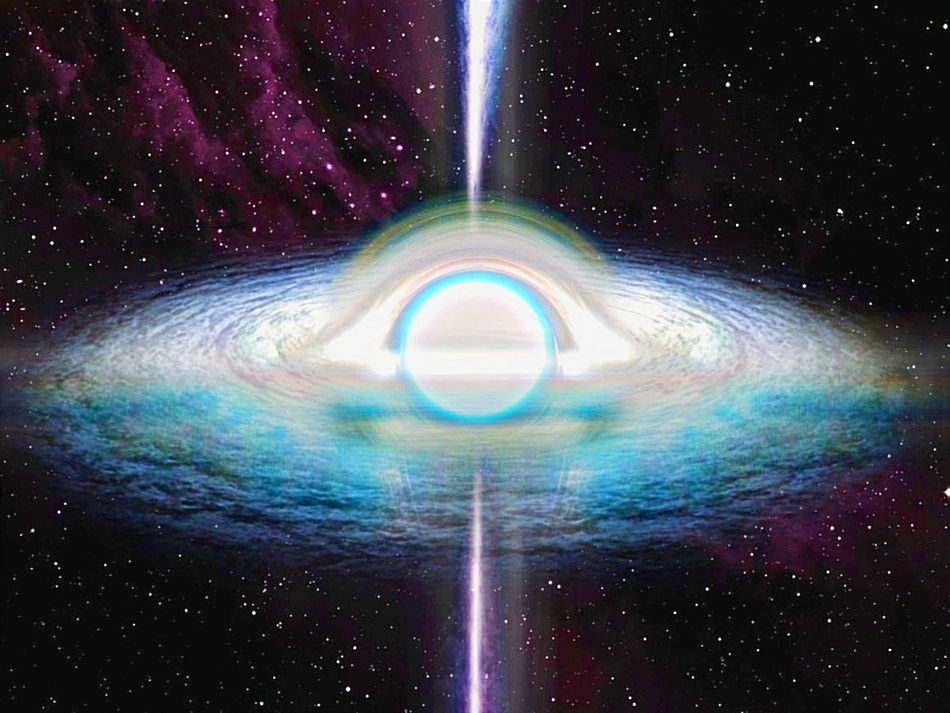 Так в теории может выглядеть белая дыра.