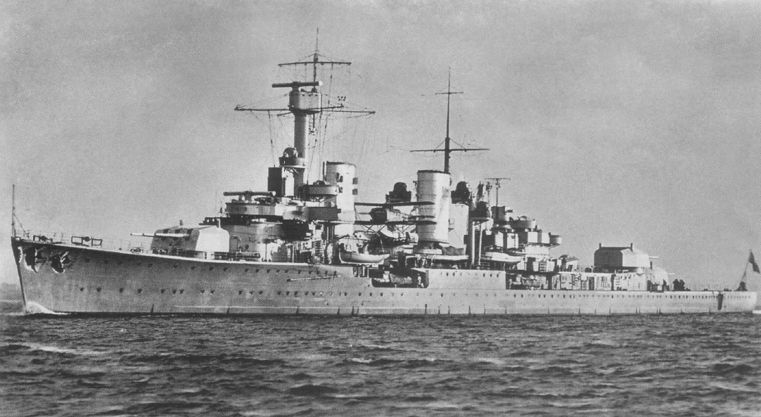 Легкий крейсер «Кенигсберг» за два года до гибели