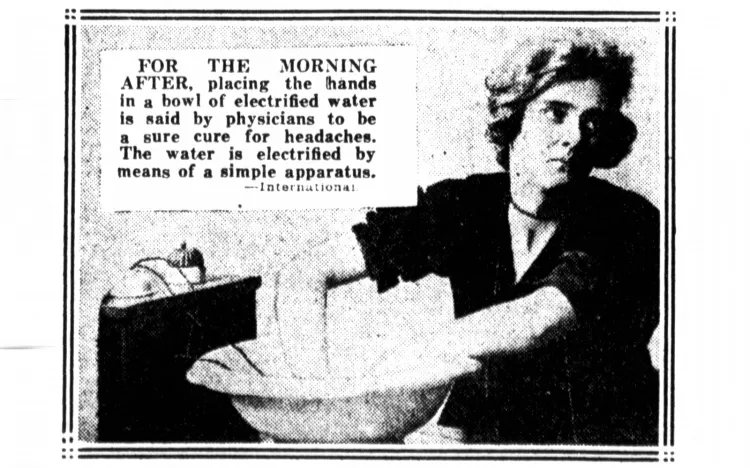 Реклама электрифицированной воды. Источник фото: https://www.vox.com/2015/2/26/8114391/inventions-dumb-fads
