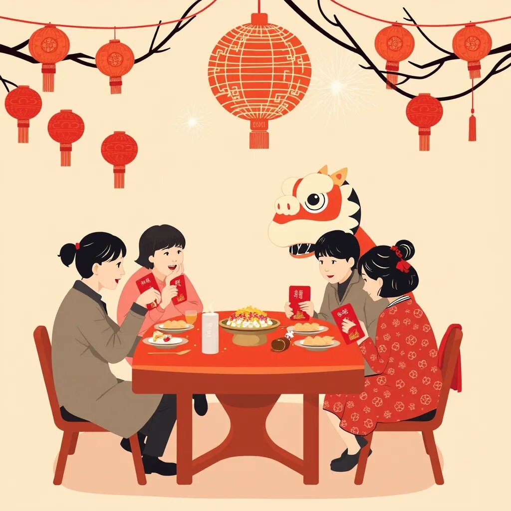 Китай: Празднование Китайского Нового года (Лунный Новый год)