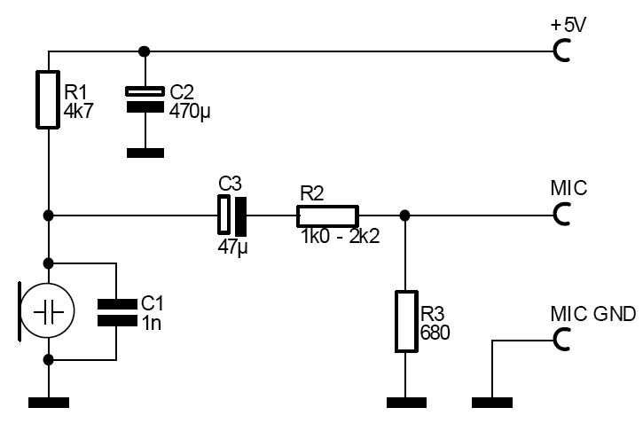 Схема из сети. Номиналы отличаются не принципиально.