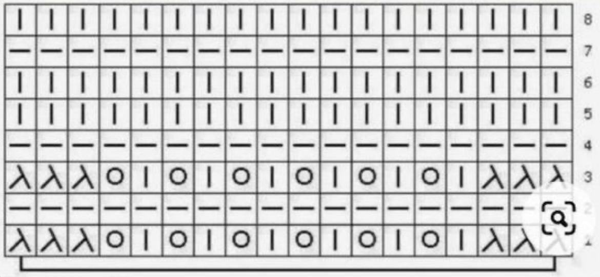 Волнистые узоры схема