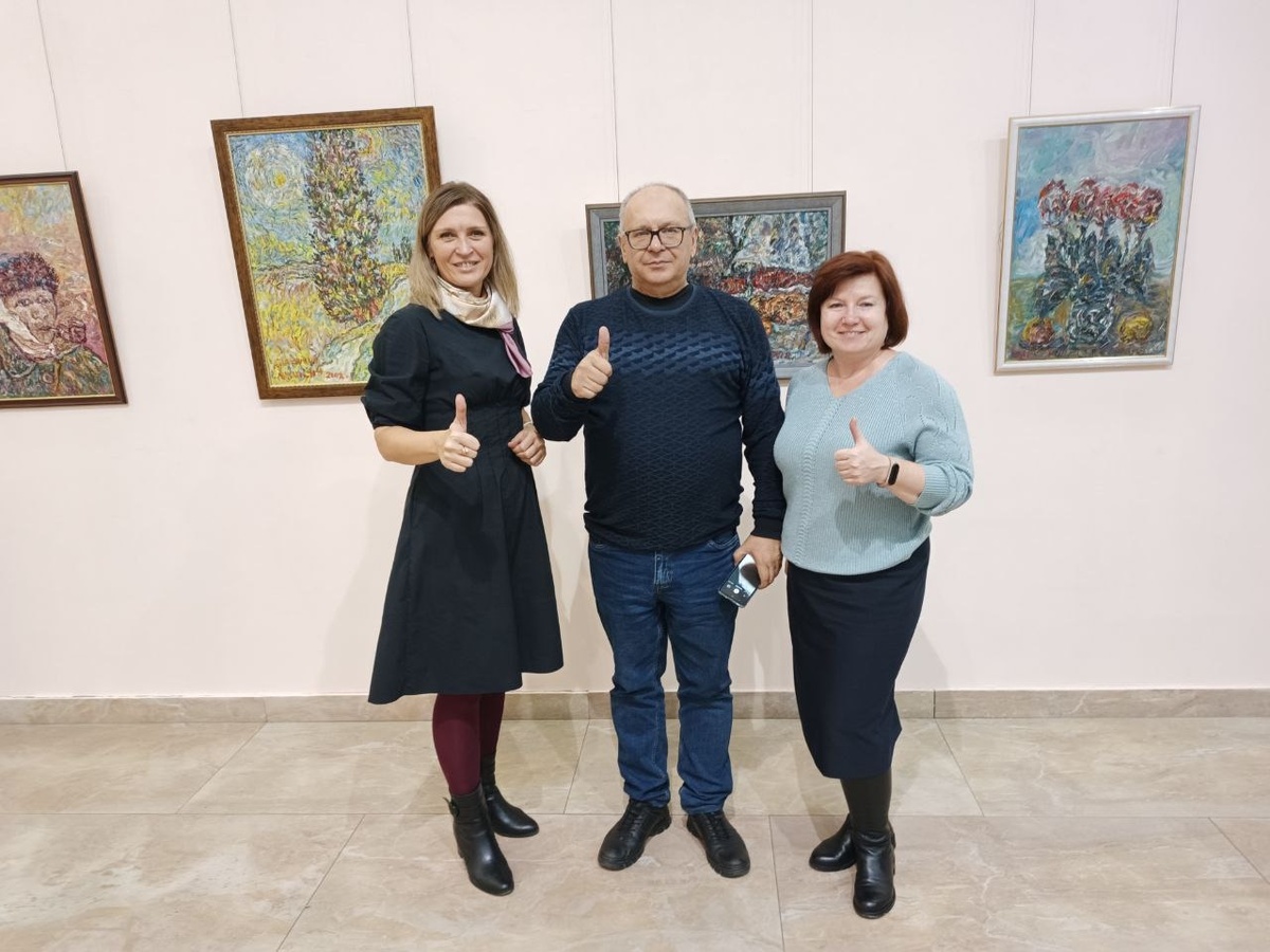 Откртыие выставки в Донецке