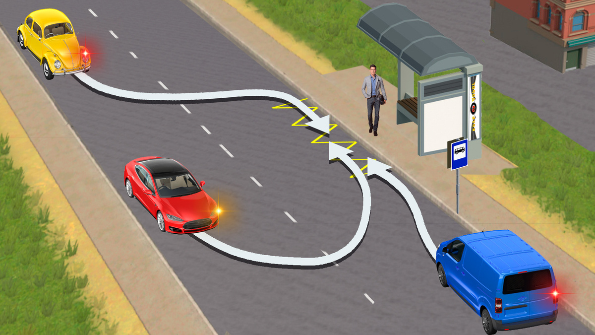 Задача и иллюстрация подготовленная командой Клуб Дорог.