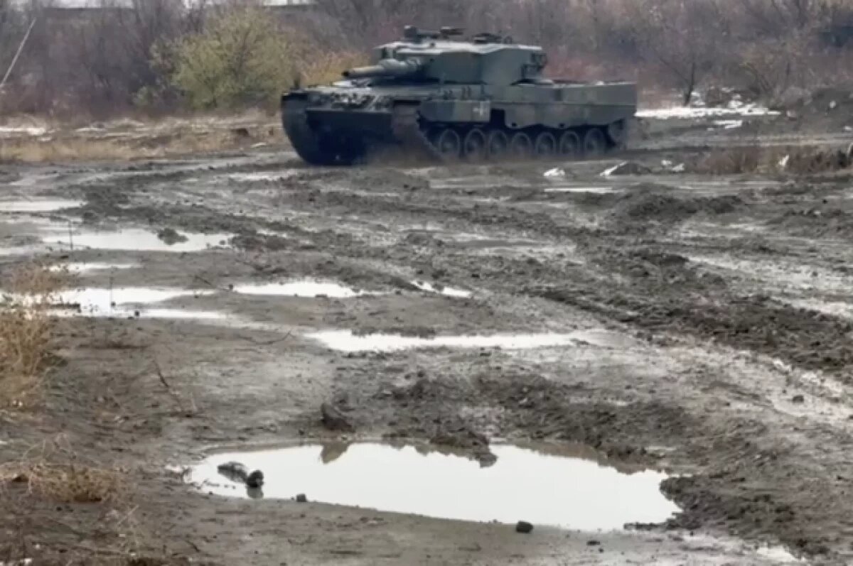    Бойцы ВС РФ начали использовать трофейный танк Leopard 2A4