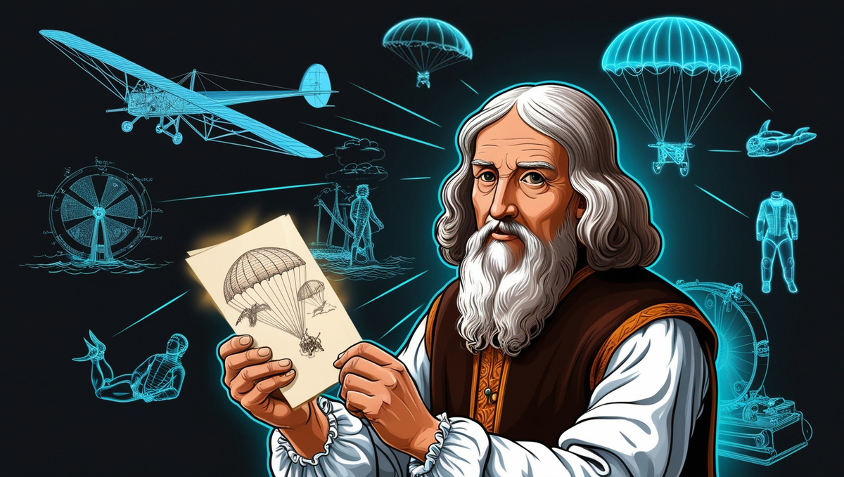 Леонардо да Винчи. Иллюстрация.