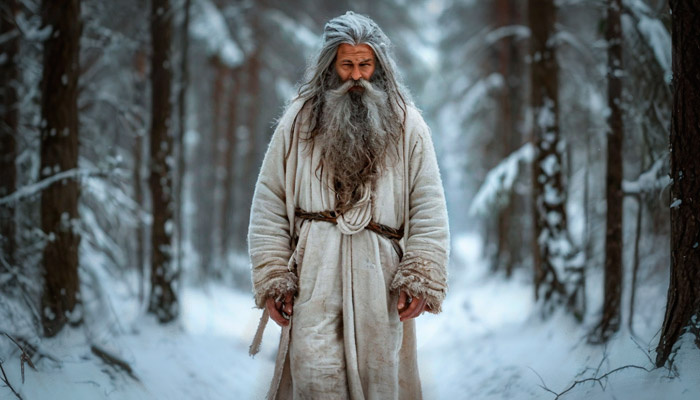 Раньше на Руси верили в Мороза — страшное божество, превращающее все в лед. Фото: shedevrum.a