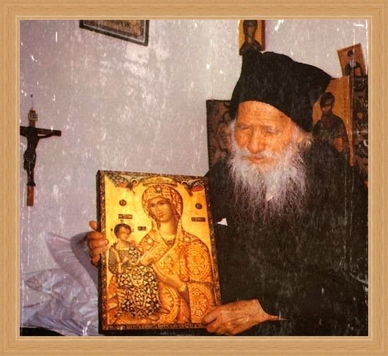 Прп. Порфирий Кавсокаливит коллаж автора