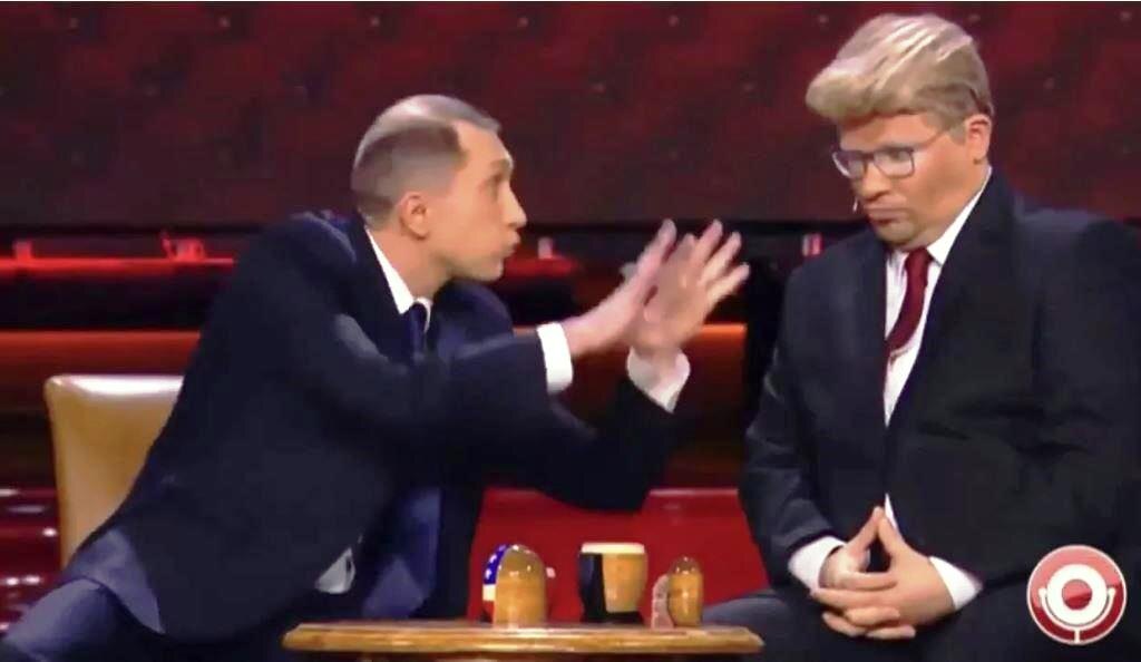 Гарик ведь комедийный персонаж. Он отлично пародирует мировых лидеров, и тут сыграл Трампа